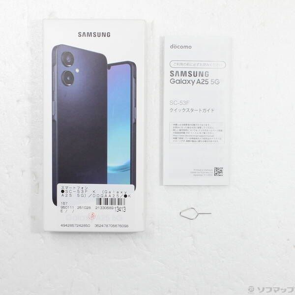 品〕 Galaxy A25 5G 64GB ブラック SC-53F docomo SIMフリー【269
