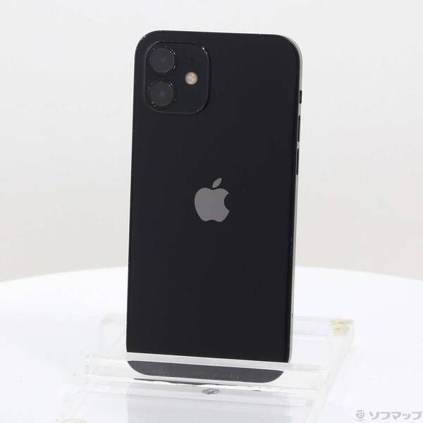 中古品〕 iPhone12 128GB ブラック MGHU3J／A SIMフリー【352】