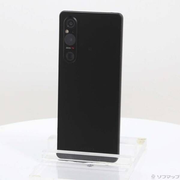中古品〕 Xperia 1 V 256GB ブラック SOG10 au SIMフリー【258】 SONY