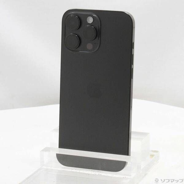 中古品〕 iPhone16 Pro Max 256GB ブラックチタニウム MYWG3J／A SIM