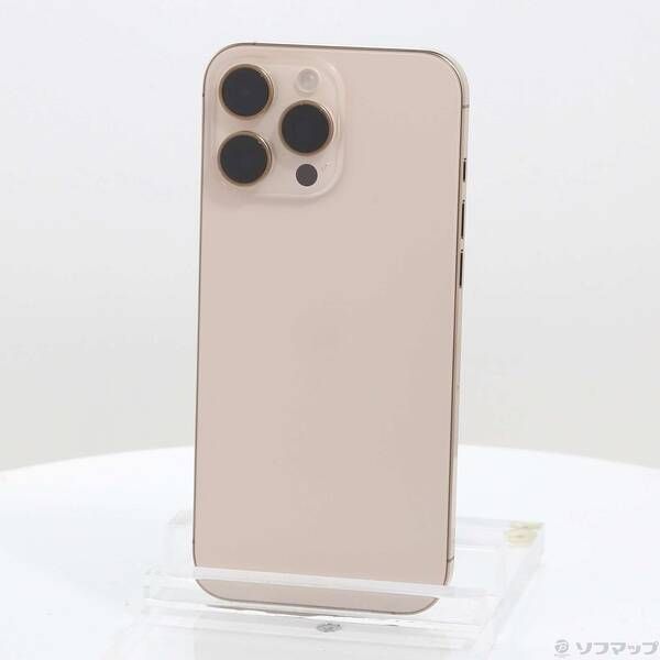 中古品〕 iPhone16 Pro Max 256GB デザートチタニウム MYWJ3J／A SIM