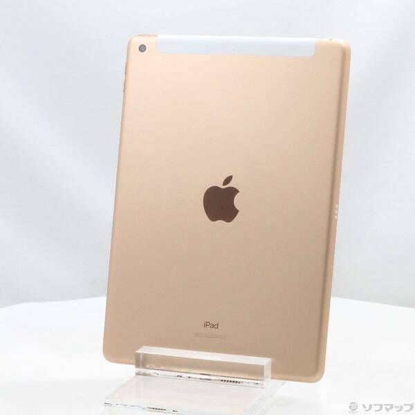 中古品〕 iPad 第7世代 128GB ゴールド MW6G2J／A auロック解除SIM