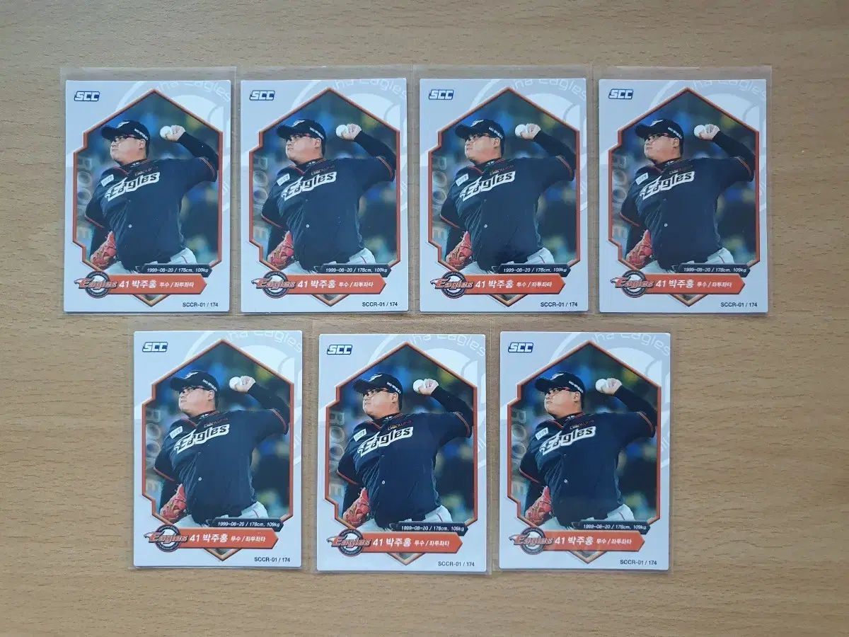 全国無料，爆買い 2018 SCC KBO Hanwhae(ハンファ) パク・ジュホン ルーキーカード 7枚セット 出品 記念グッズ