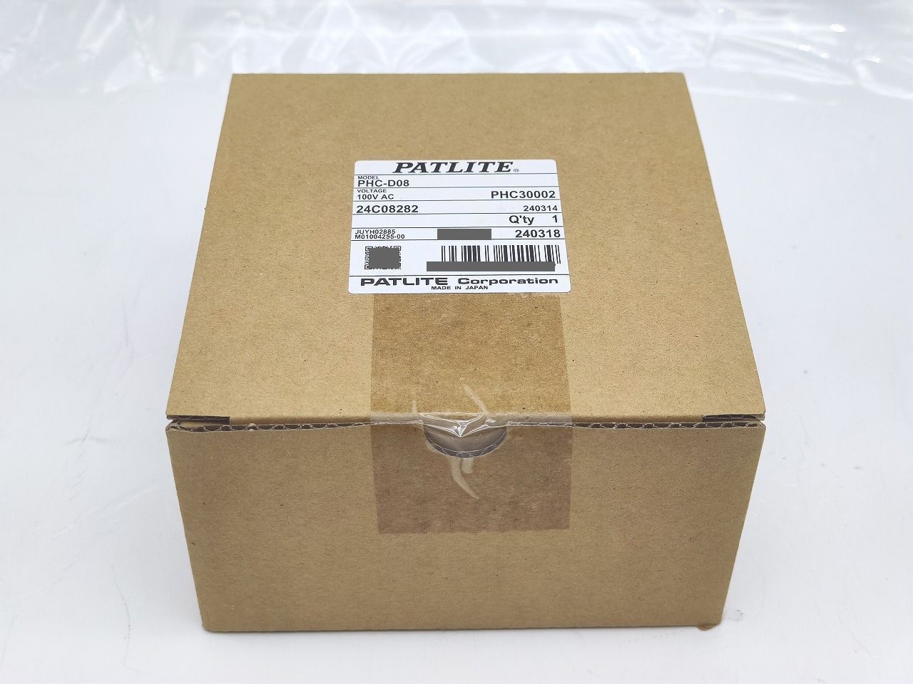 インボイス対応 パトライト PHC-D 08 100 VAC