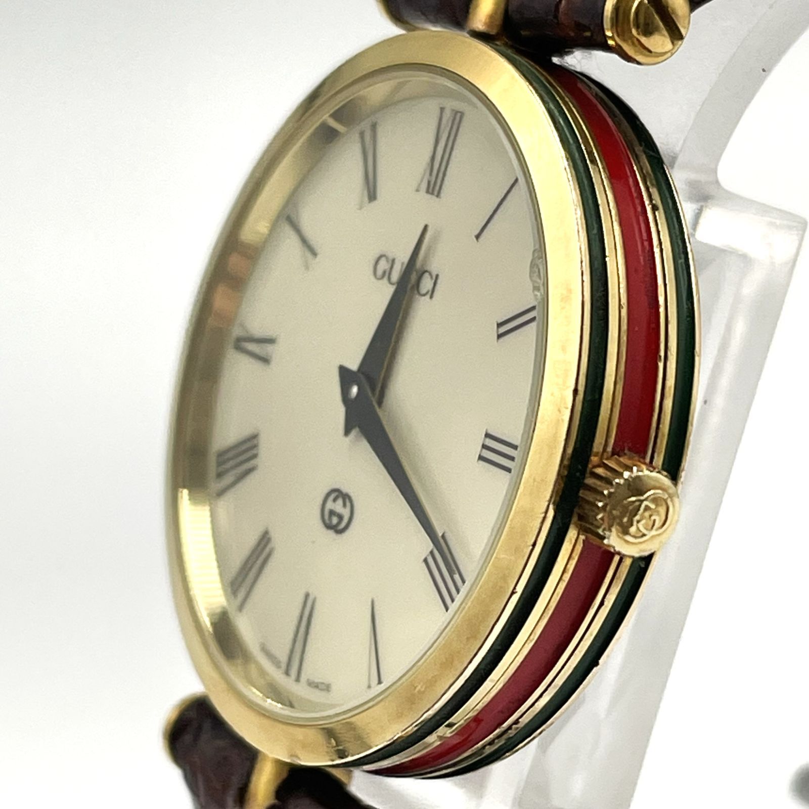 ビンテージ】GUCCI グッチ シェリーライン ヴィンテージ ラウンド