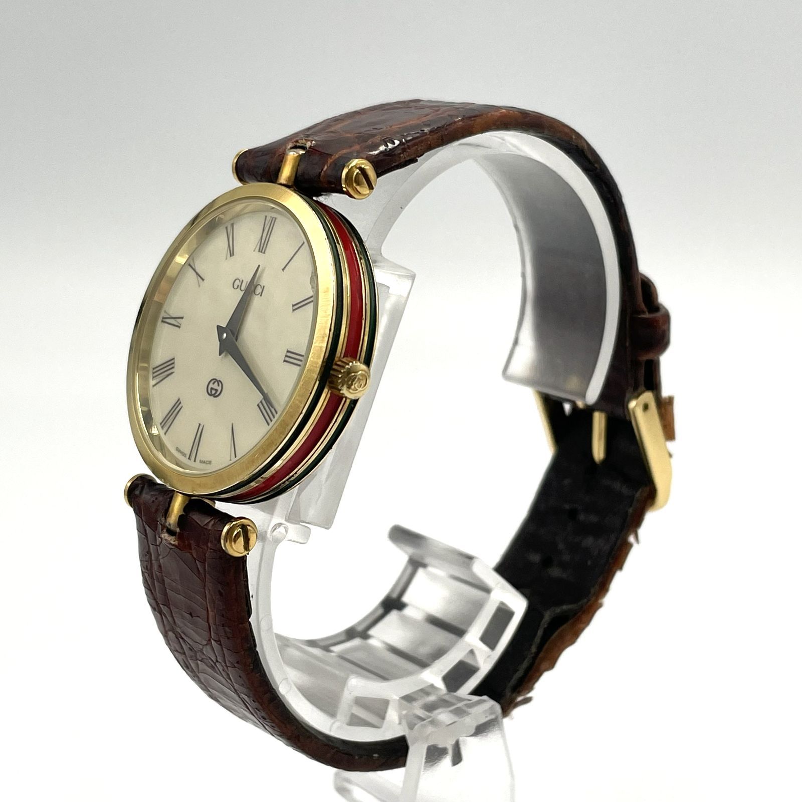 ビンテージ】GUCCI グッチ シェリーライン ヴィンテージ ラウンド