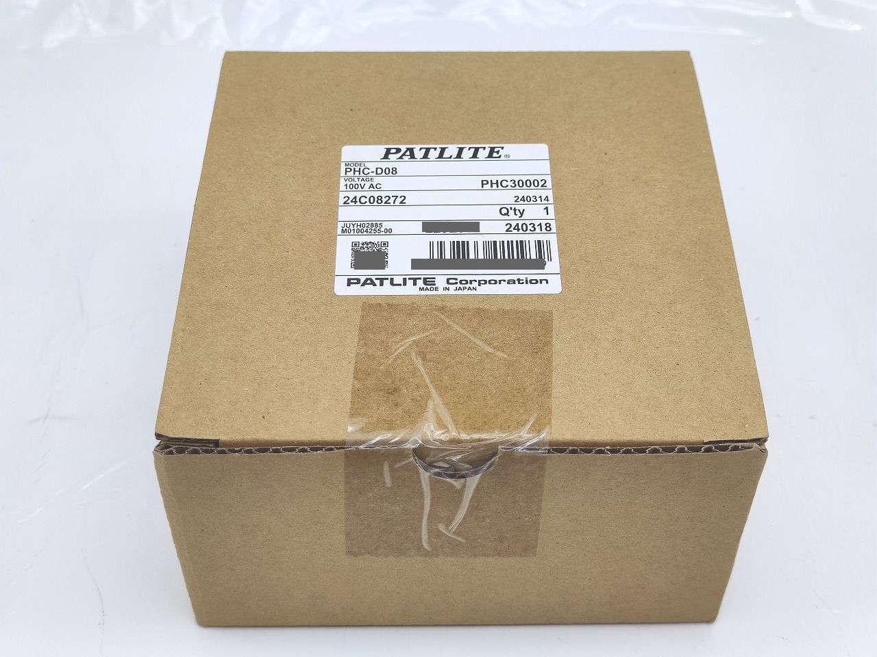 インボイス対応 パトライト PHC-D 08 100 VAC その1