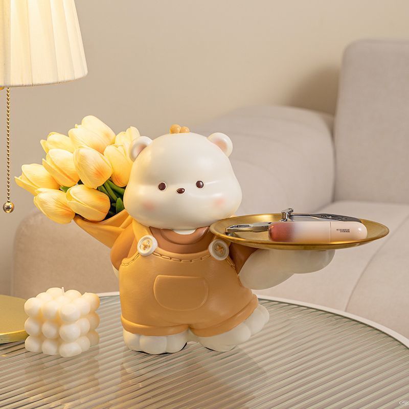 マニー　XmasDX置物（小物入れ） Amazon.co.jp: 置物 キー収納 癒しグッズ かわいい 玄関収納 小物入れ