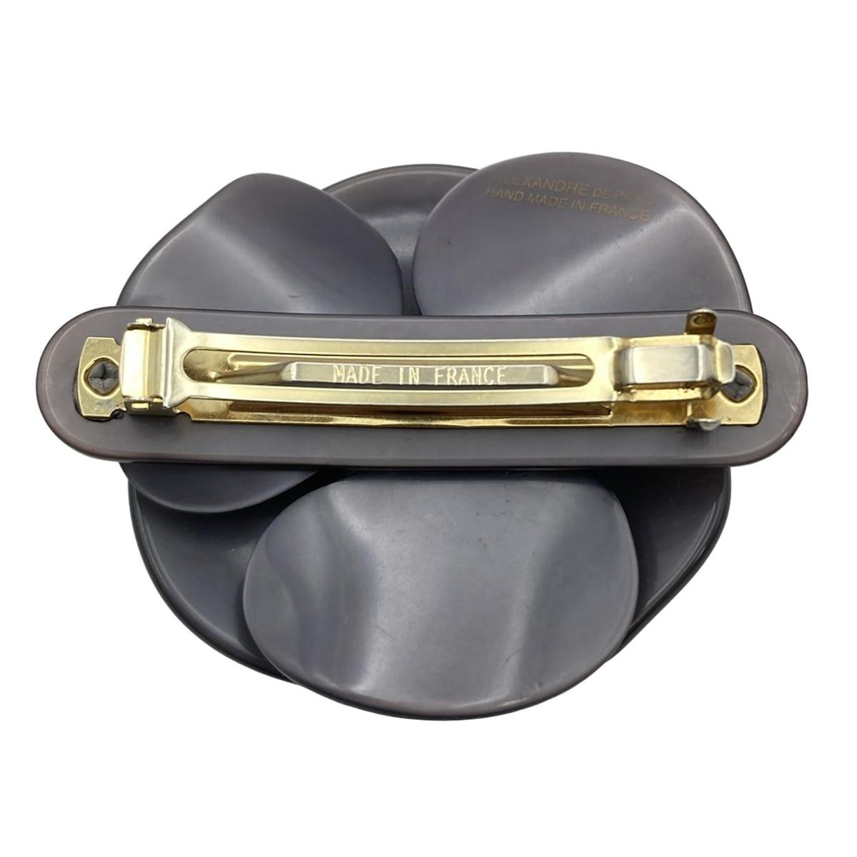 ALEXANDRE de PARIS アレクサンドル ドゥ パリ バレッタ - パープル×ブルー×白 フラワー 花