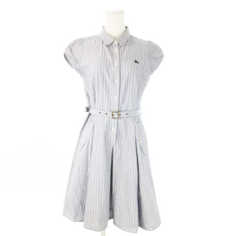 バーバリーブルーレーベル BURBERRY BLUE LABEL シャツワンピース ひざ