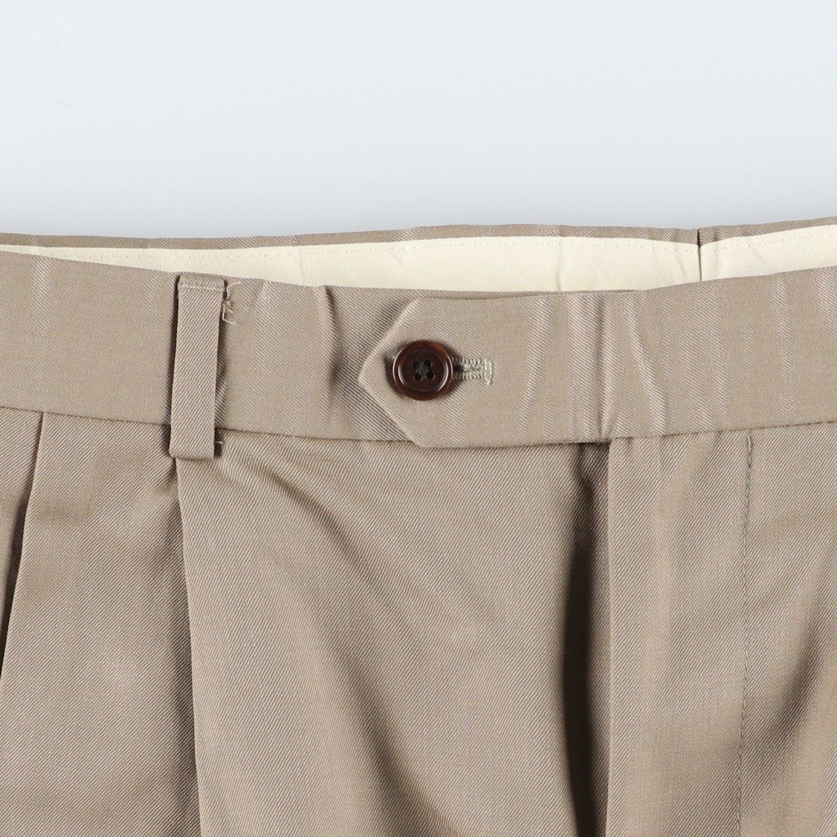 ツータック ウールパンツ