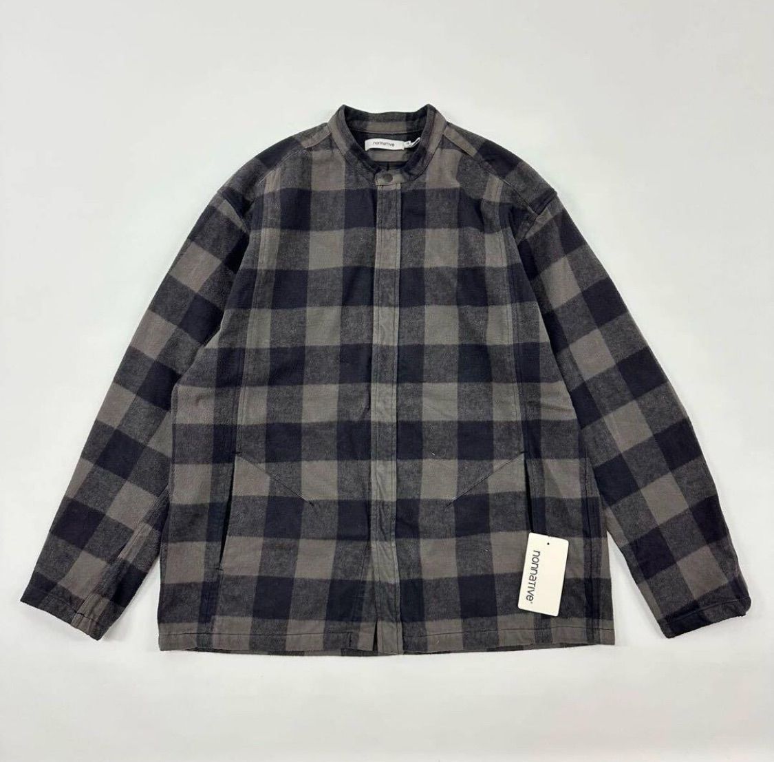 23 aw 2025 nonnative ノンネイティブ OFFICER STAND COLLAR SHIRT JACKET COTTON FLANNEL BLOCK CHECK NN-SJ 4303 シャツ ジャケット 3 702