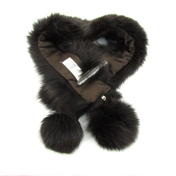 サガフォックス ファー マフラー ティペット ポンポン ブランド レディース ダークブランド SAGA FOX