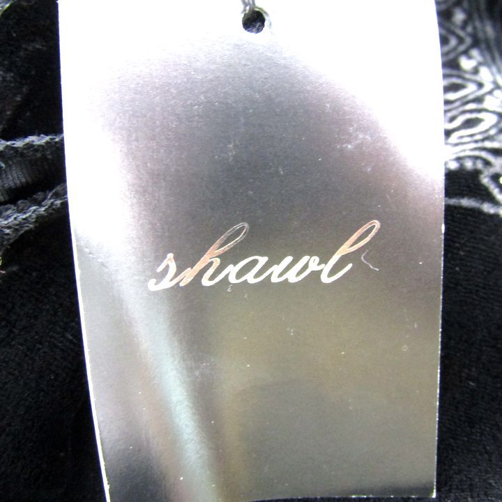 ショール ストール ベルベット レース シルク ブランド レディース ブラック SCHORL