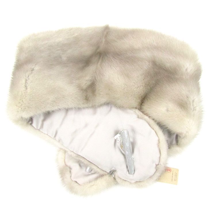 エムジーセーブル サファイヤミンク ファー マフラー ショール ティペット ブランド レディース グレージュ MG SABLE