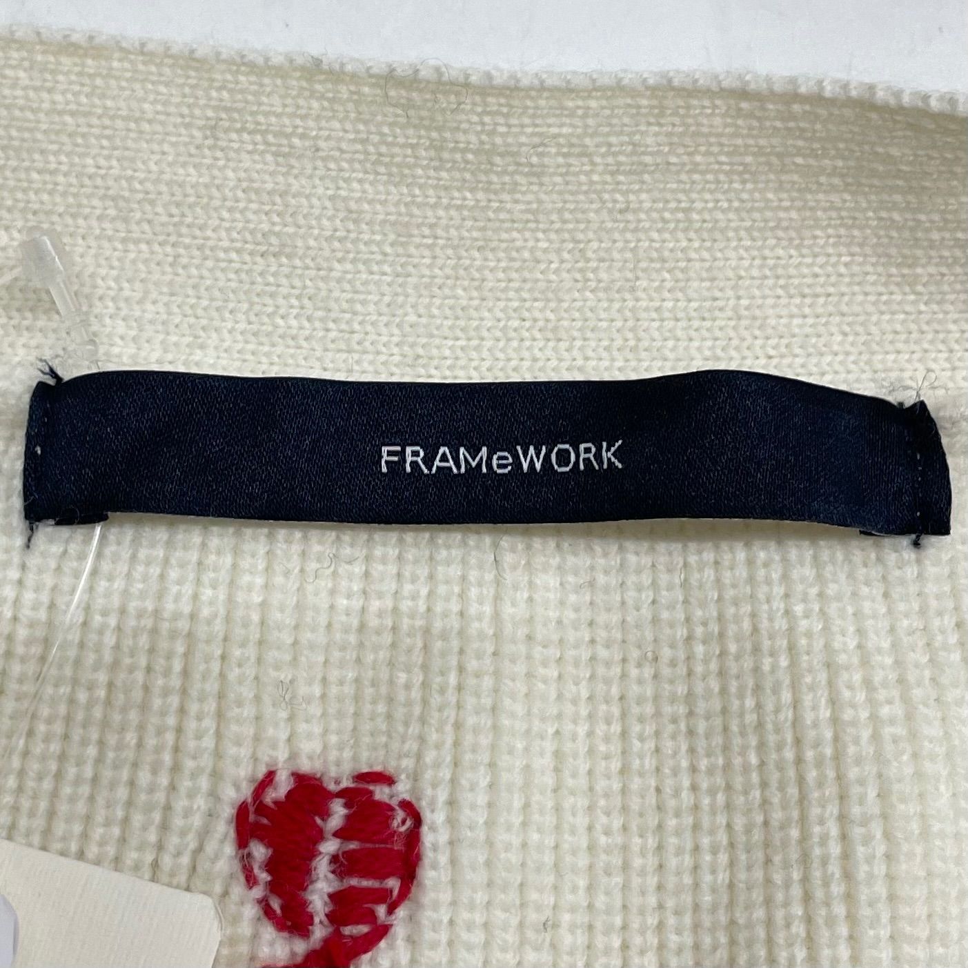 新品 タグ付 未使用 FRAMeWORK フレームワーク ハンド刺繍ラブ