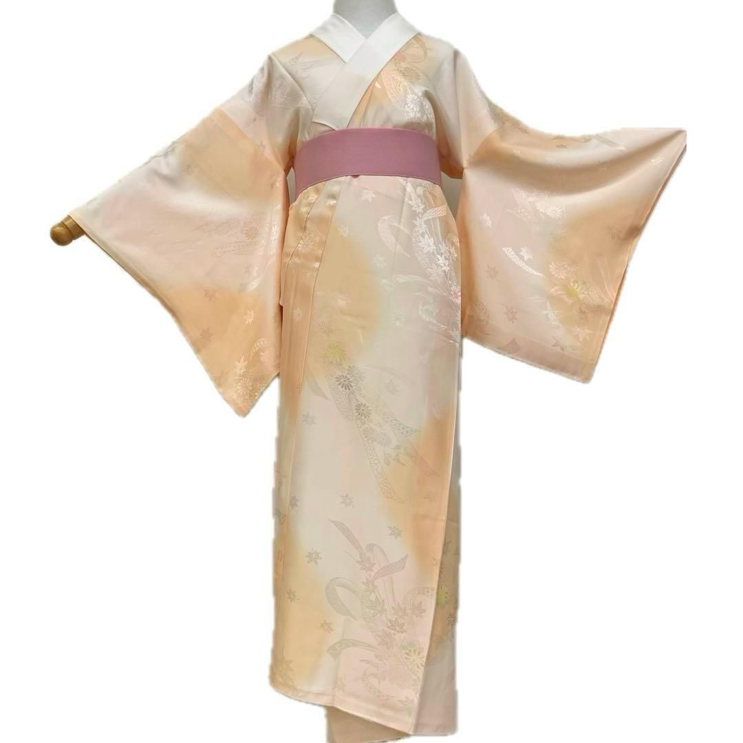 着物と帯 時流 J 25922 t 正絹 長襦袢 地紋起こし