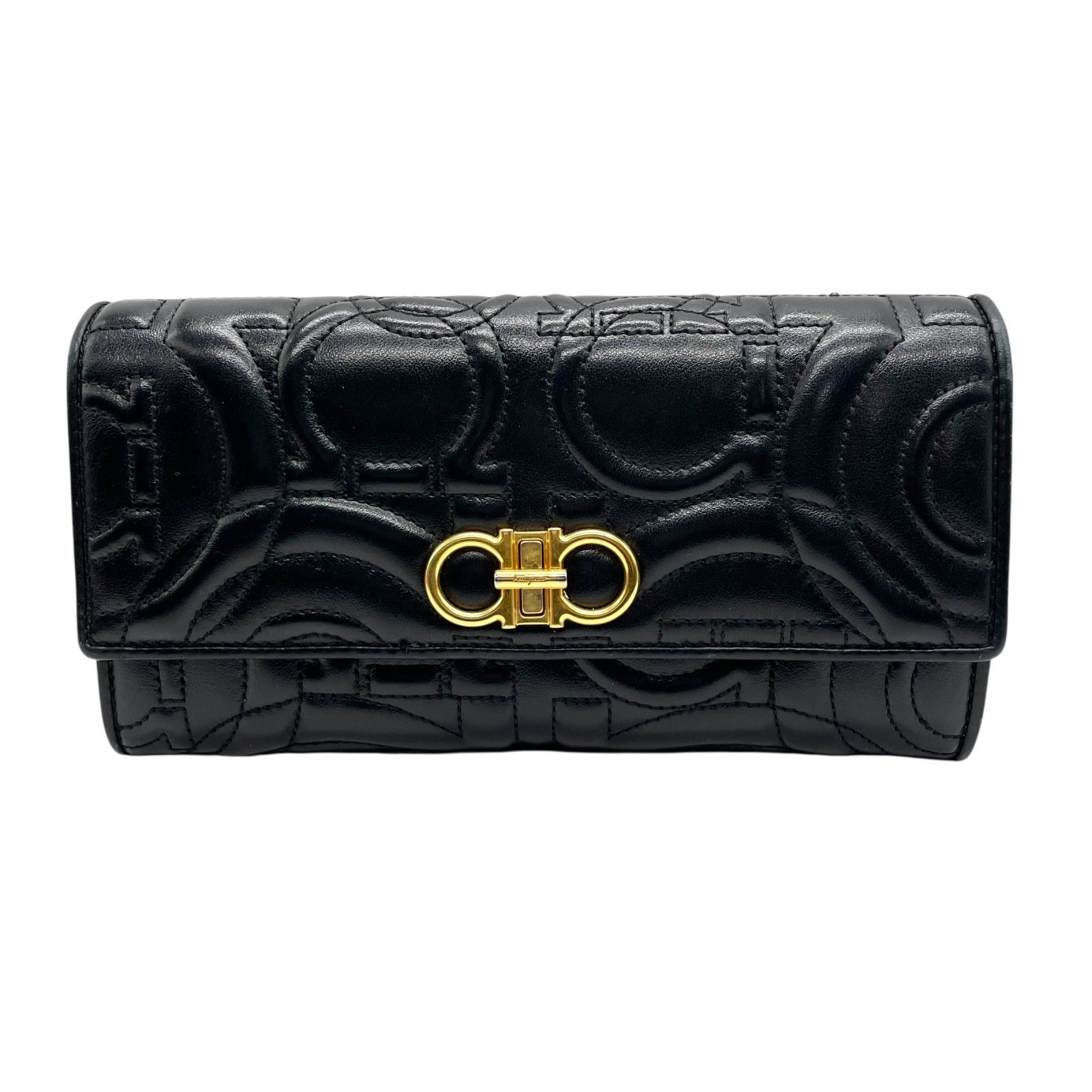 Salvatore Ferragamo フェラガモ 長財布 ガンチーニ ダブルガンチーニ