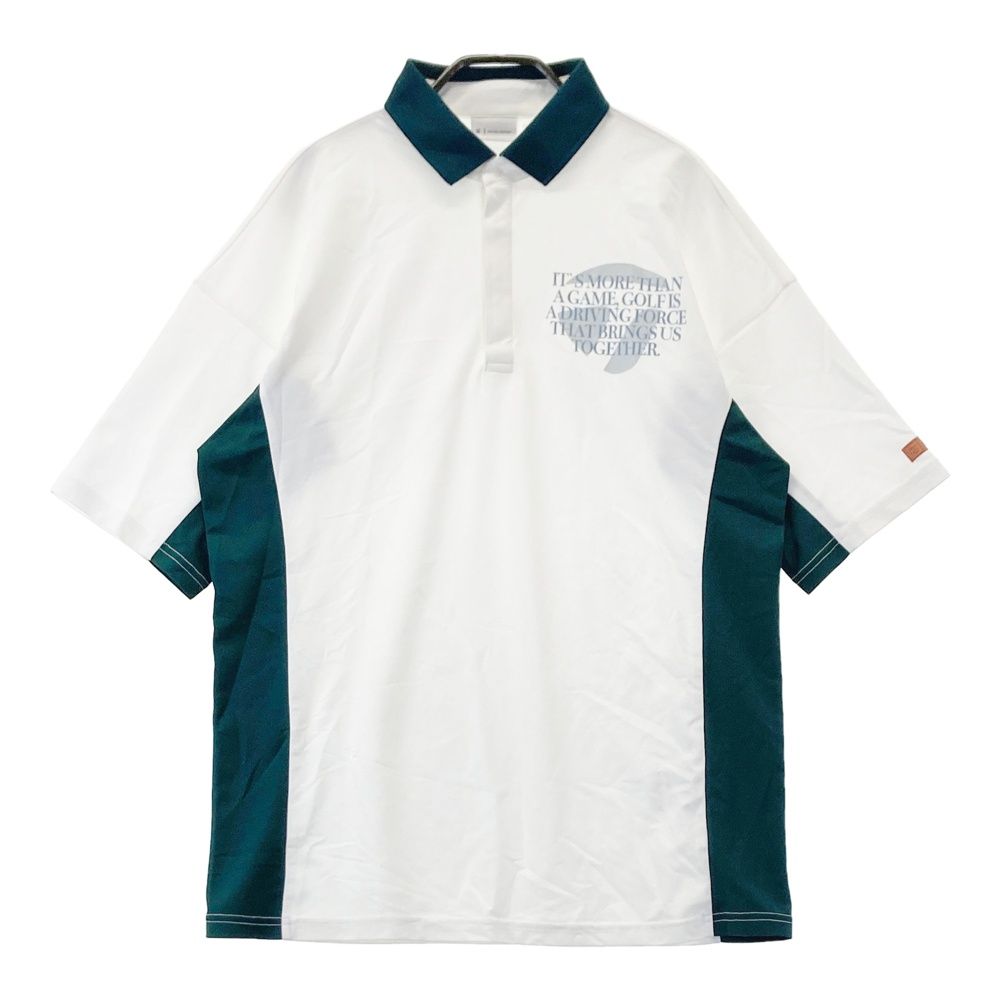 サイズ L TAYLOR MADE テーラーメイド 半袖ポロシャツ UNITED ARROWS ホワイト系 ゴルフウェア メンズ ストスト