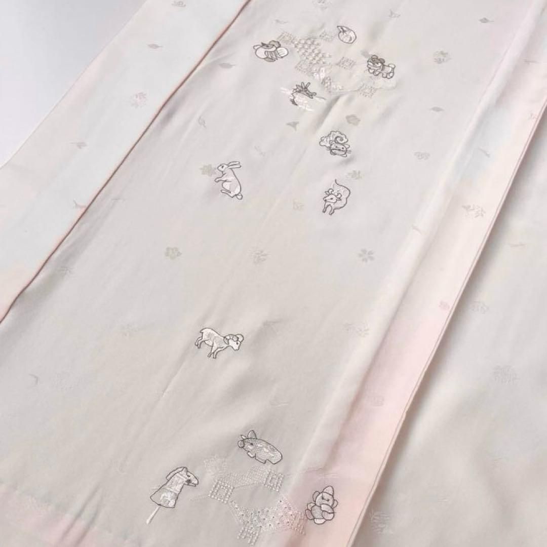  着物と帯 時流 J 25923 ts 正絹 長襦袢 汕頭蘇州刺繍 十二支 長襦袢 長襦袢 半襦袢