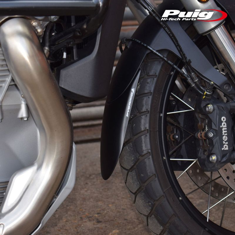 Puig 22231N EXTENSION FENDER FRONT [BLACK] MOTO GUZZI STELVIO(24-25) プーチ エクステンドフェンダー フロント