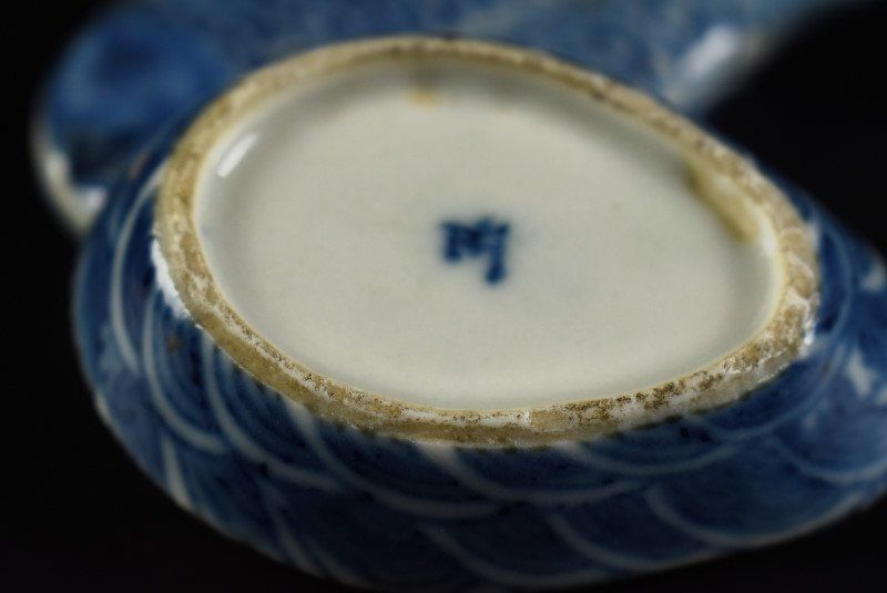 蔵A4328】中国古美術 南京古染 双魚香合 明時代 - メルカリ