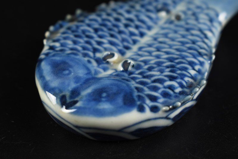 蔵A4328】中国古美術 南京古染 双魚香合 明時代 - メルカリ