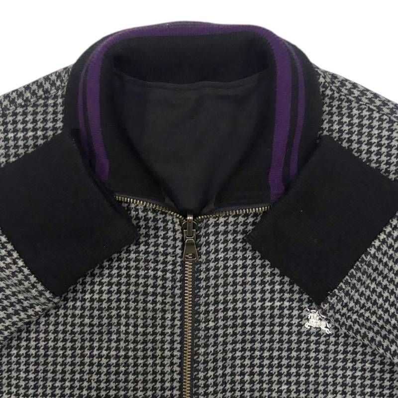 美品　バーバリーブラックレーベル　ブルゾン　ジャケット　チェック柄　サイズL BURBERRY BLACK LABEL 廃盤 バーバリーブラックレーベル ジャケット L