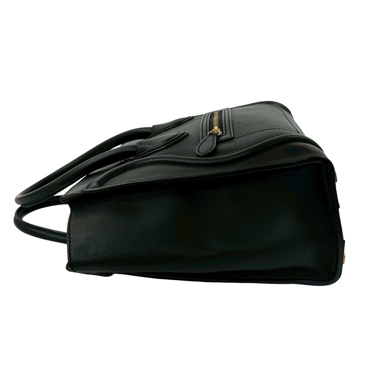 極 美品 CELINE セリーヌ ラゲージ マイクロショッパー レザー 本革