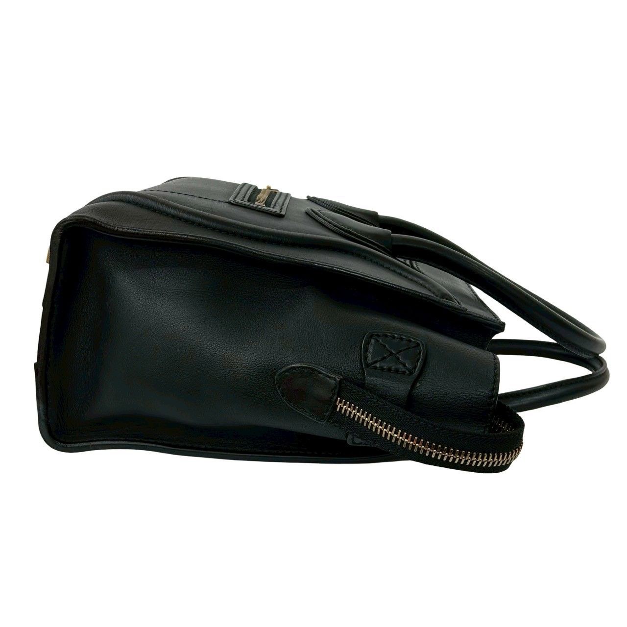 極 美品 CELINE セリーヌ ラゲージ マイクロショッパー レザー 本革