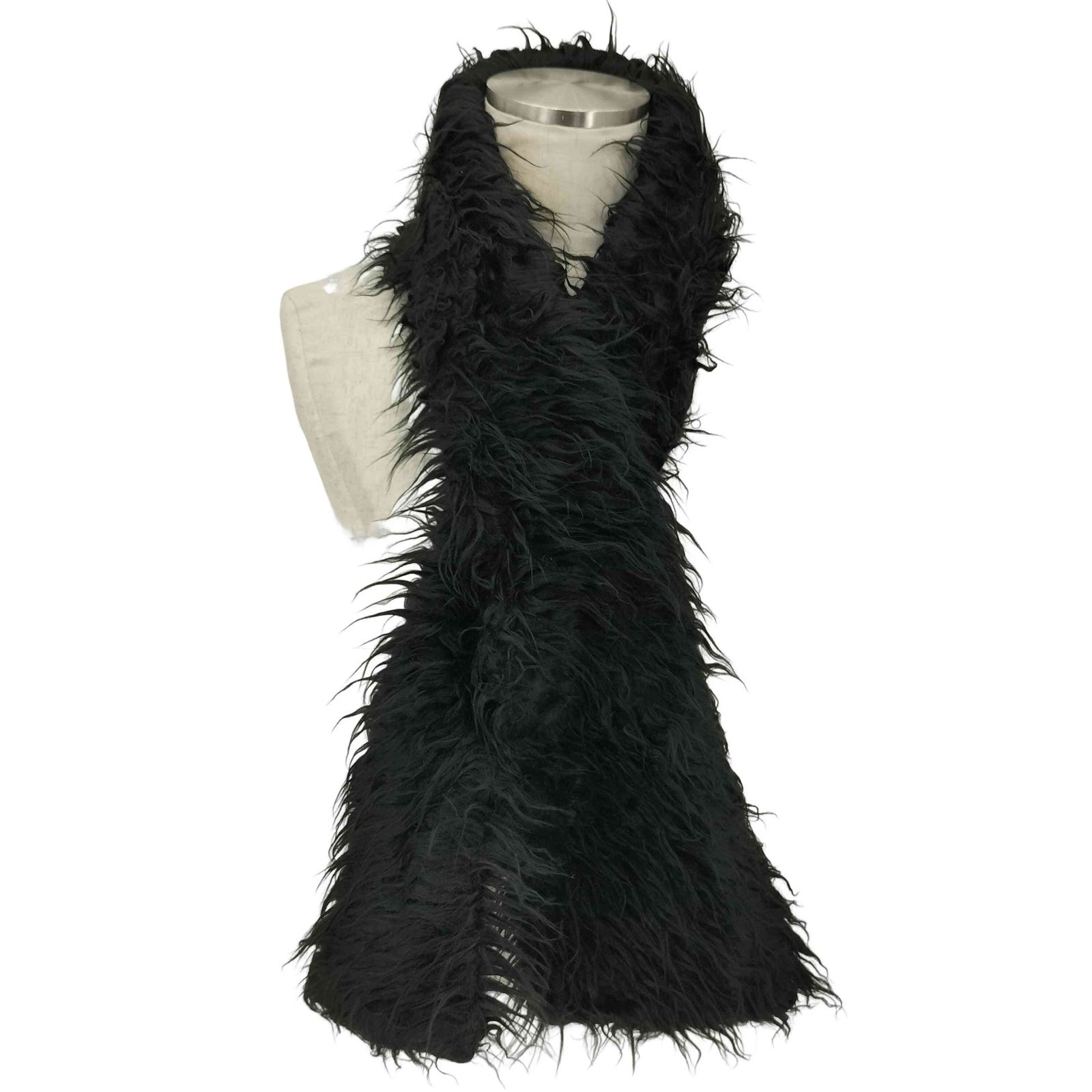 アワーレガシィー OUR LEGACY FLOSS SCARF BLACK FAKE FUR メンズ 表記