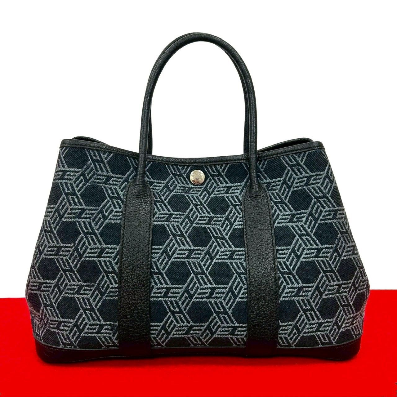 極 美品 □K 刻印 HERMES エルメス ガーデンパーティ TPM トワルソー 