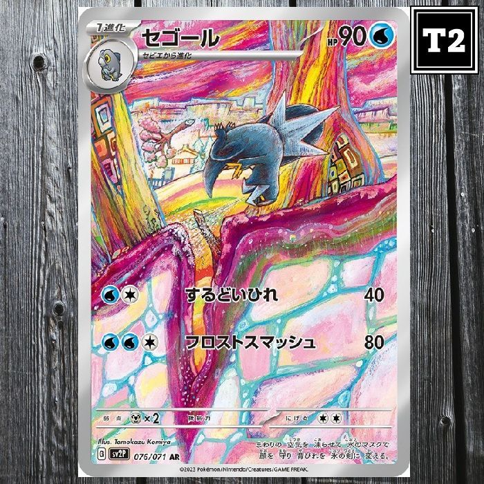PSA10 セゴール AR sv2P 076 こみやトモカズ ARCTIBAX ポケカ(日本語)／セゴール (SV2P 076/071)／AR(Art Rare)／Snow Hazard