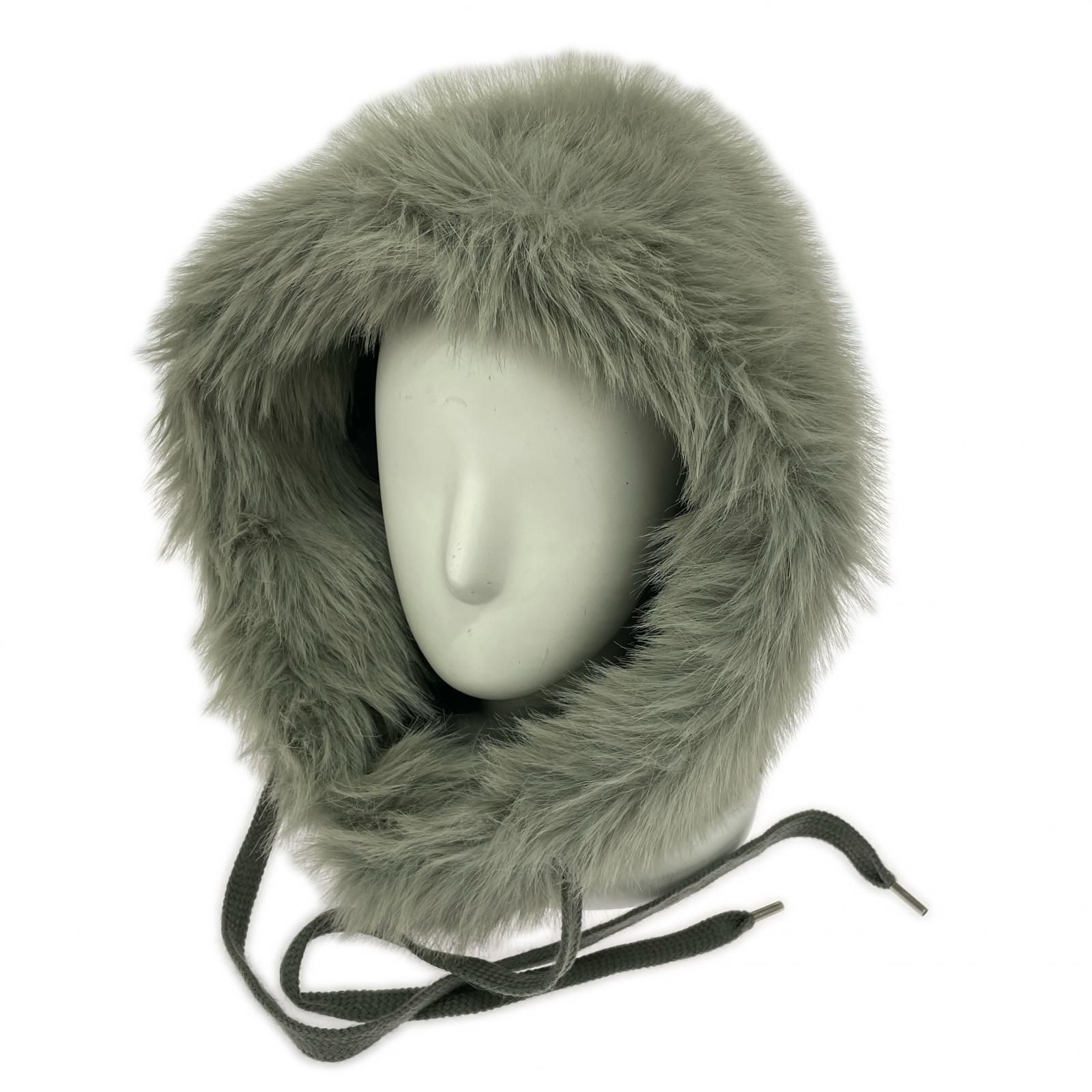 KIJIMA TAKAYUKI LONG FAUX FUR HOOD ｸﾞﾚｰ - メルカリ