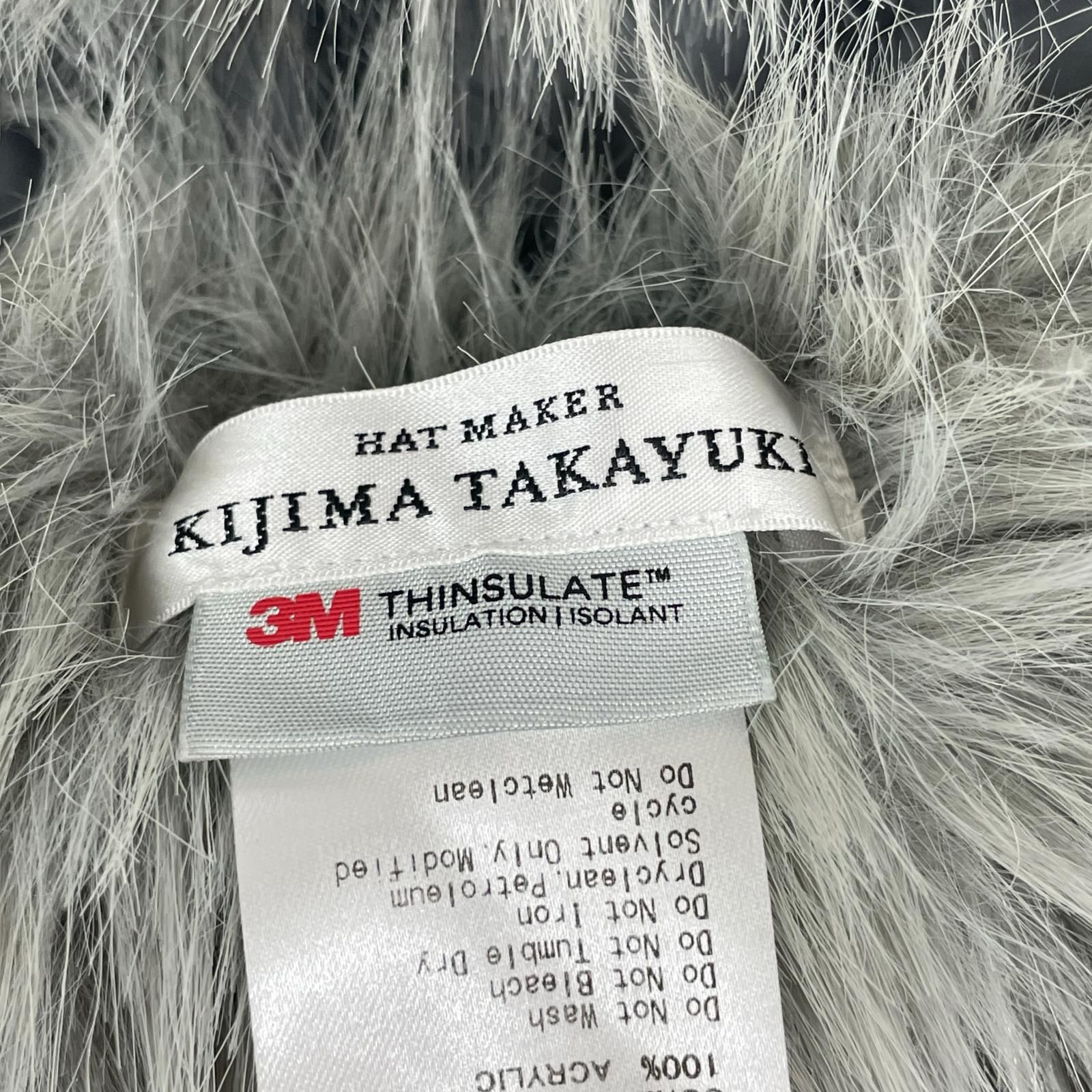 KIJIMA TAKAYUKI LONG FAUX FUR HOOD ｸﾞﾚｰ - メルカリ