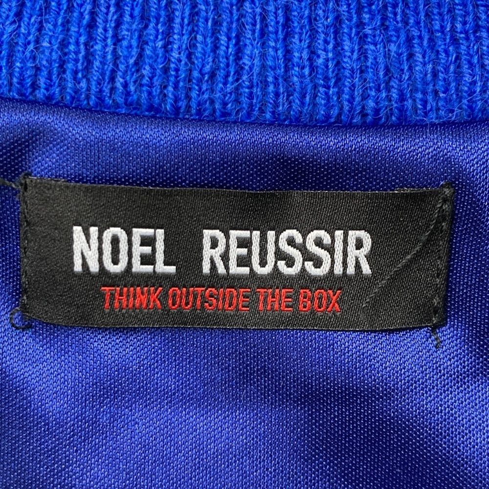 サイズ 3 NOEL REUSSIR ノエルレシール 裏地付きニットセーター 総柄 ブルー系 ゴルフウェア メンズ ストスト ゴルフクラブ ジュニアゴルフ用品