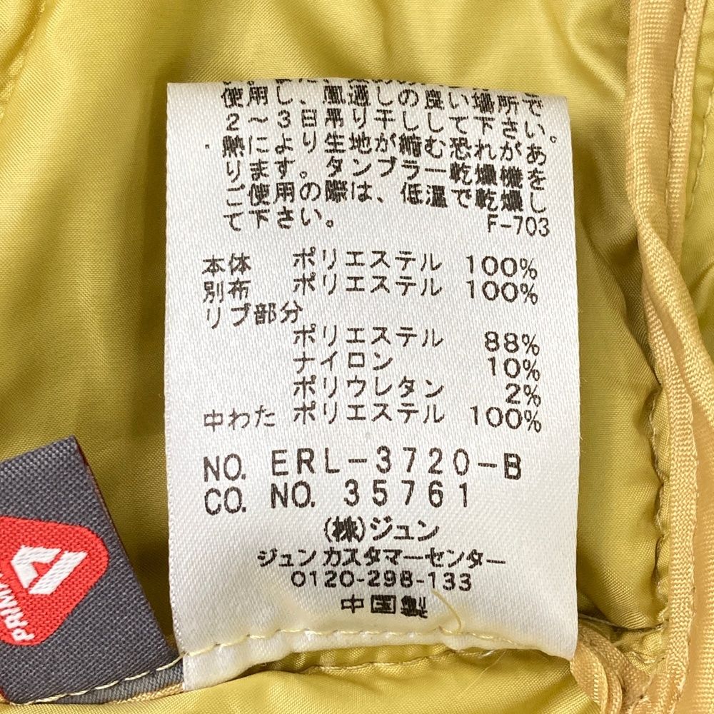サイズ：M JUN&ROPE ジュン アンド ロペ 中綿切替 ジップベスト