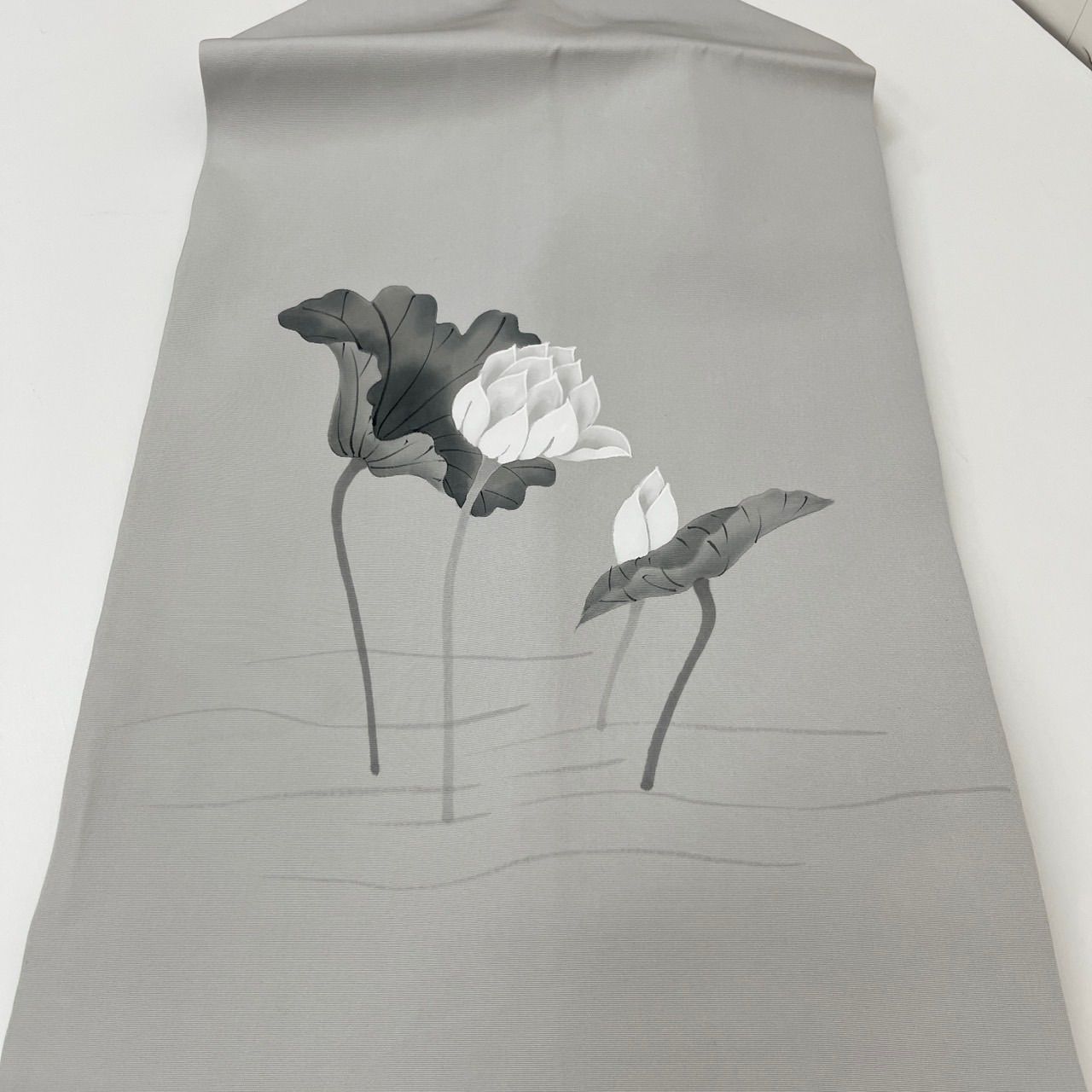 名古屋帯 塩瀬 上品な染め パールトーン加工 九寸 正絹 着物 MA-1468