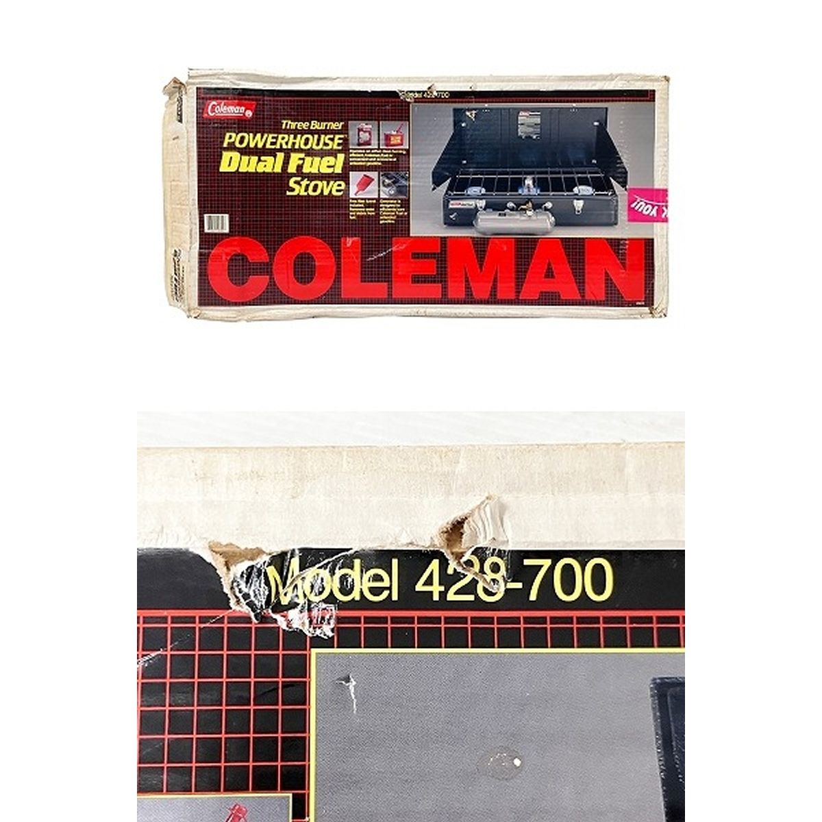 Coleman 428-700 Dual Fuel 3-Burner Stove スリーバーナー アウトドア キャンプ コールマン