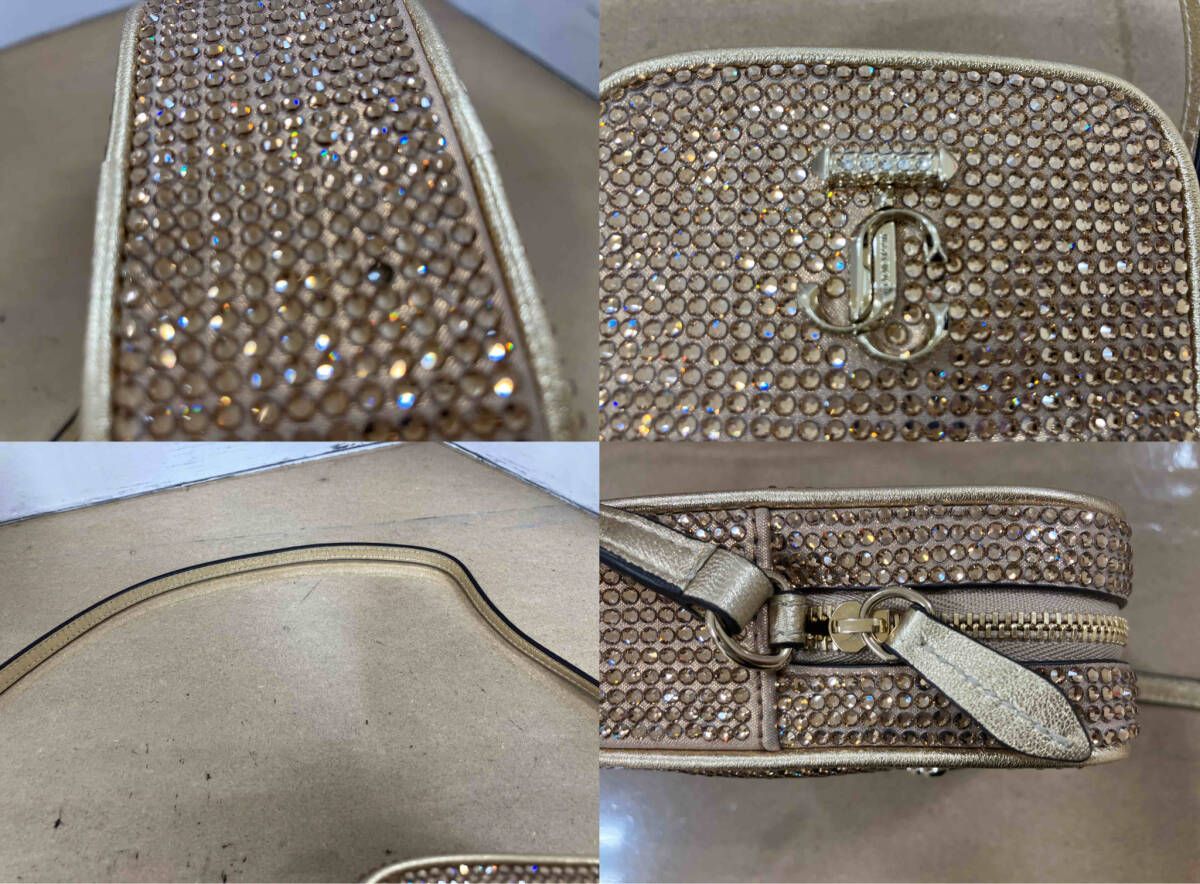  JIMMY CHOO ジミーチュー AVENUE PHONE CASE ショルダーバッグ ラインストーンショルダーバッグ ゴールド その他 小物