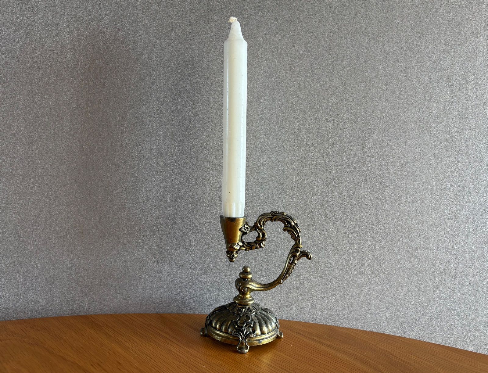 北欧 ヴィンテージ コパー 銅製 ろうそくホルダー どんぐり