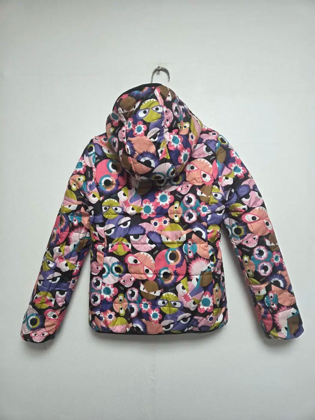  FENDI フェンディ キッズ MONSTER リバーシブル ダウン ブラック 9 A その他 ジャケット ブルゾン