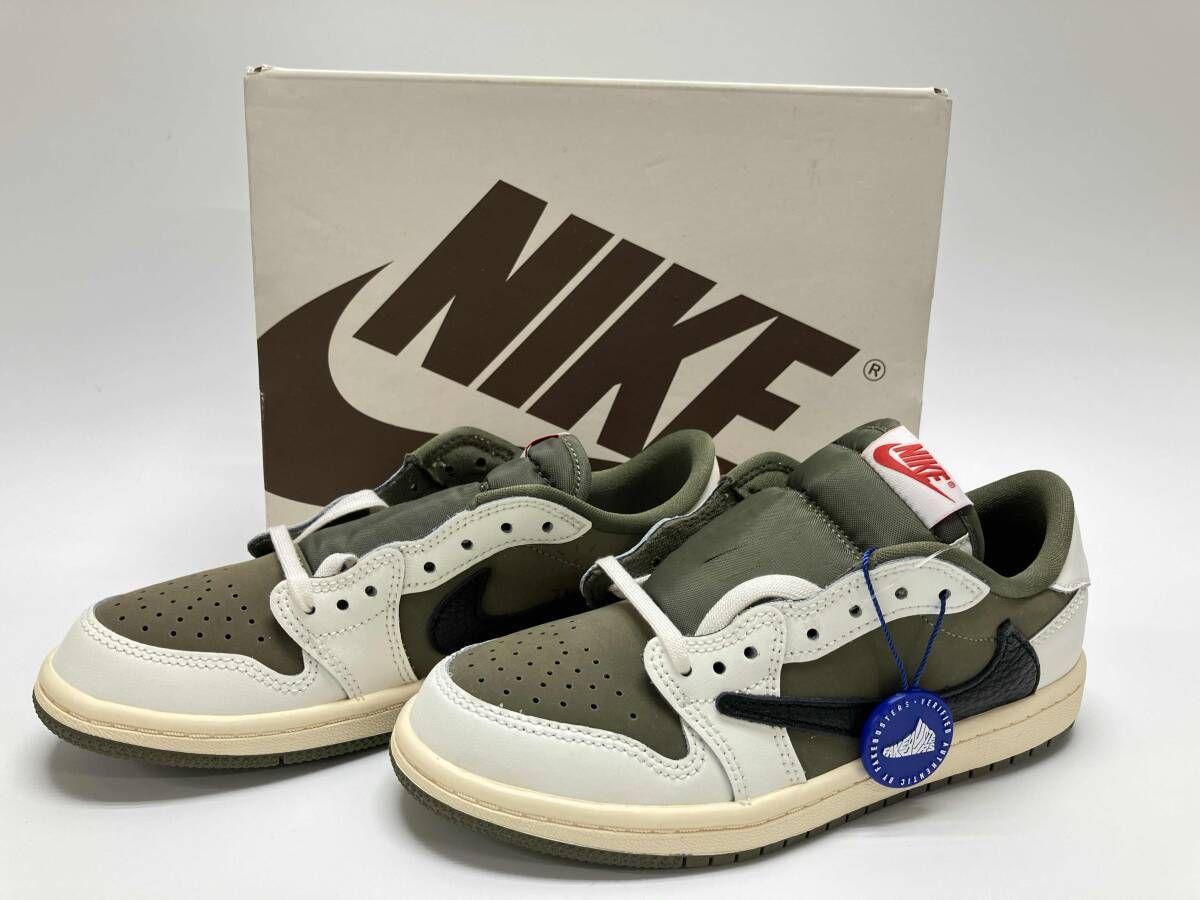NIKE Travis Scott JORDAN 1 LOW OG SP PS ナイキ トラヴィス スコット ジョ ダン ロ US 2 Y 21 cm UK 5 EU 33 リバ スオリ ブ