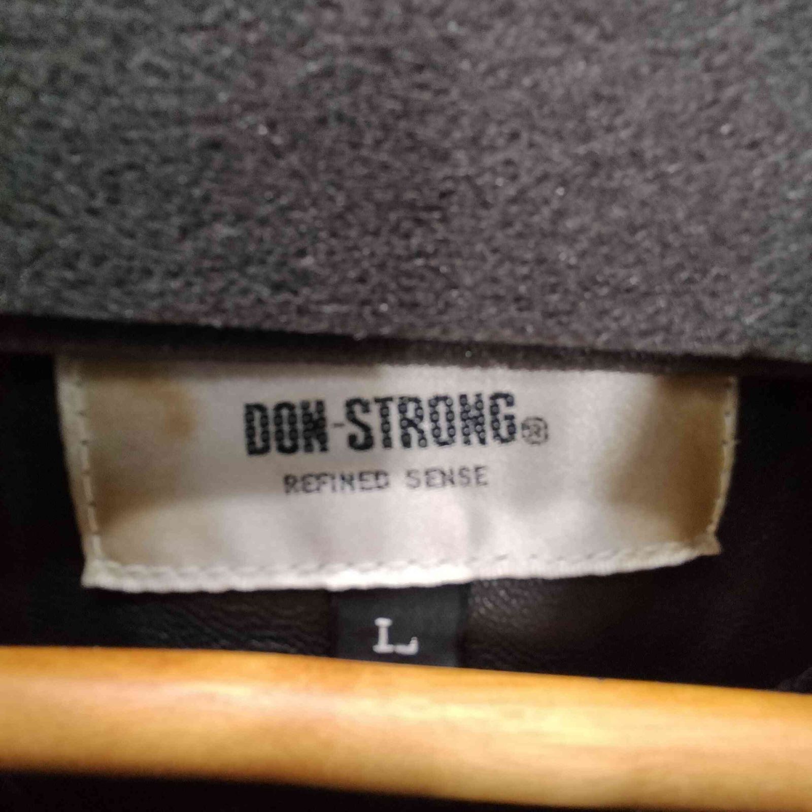 USED古着(ユーズドフルギ) DON-STRONG 裏地キルティング 羊革 ラムレザー カーコート ビックサイズ メンズ import：L 【中古】【ブランド古着バズストア】 ユーズドフルギ USED古着 DON-STRONG 裏地キルティング 羊革