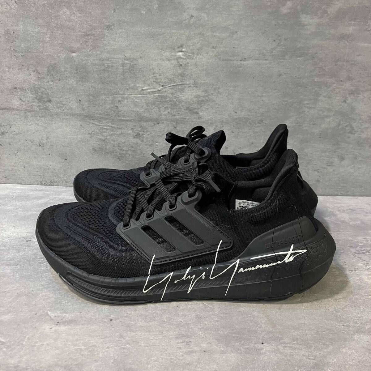 Y-3 LIGHT スニーカー ブラック IF 2347 サイズ27.5 ワイスリー ほつれ加工