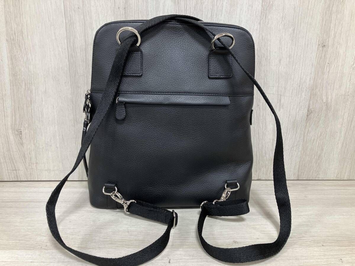  印傳屋 いんでんや 黒地黒漆 ローズ 2 way リュック セミショルダー ブラック 6039 リュック バックパック バッグ