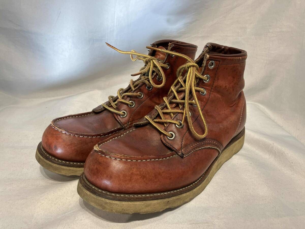 96年製 RED WING 表四角犬タグ 8875 アイリッシュセッター 8E レッド