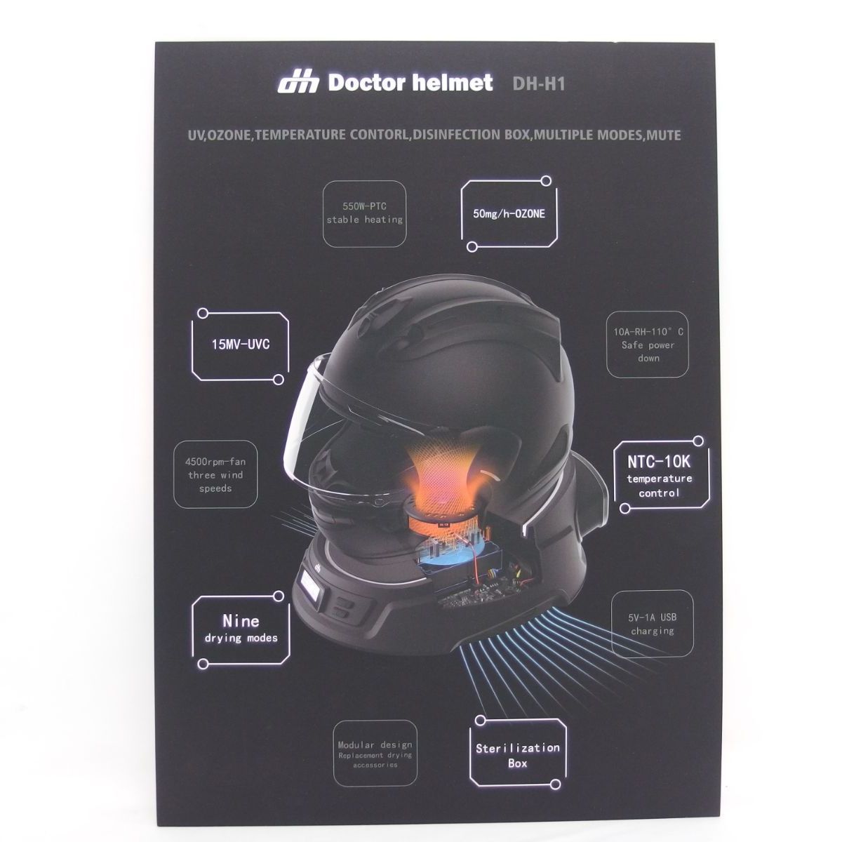 Kaedear【Doctor helmet ドクターヘルメット】DH-H1 ヘルメット 