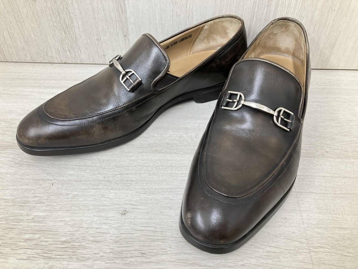 BALLY ローファー サイズEU7 1/2 ブラウン ビジネスシューズ