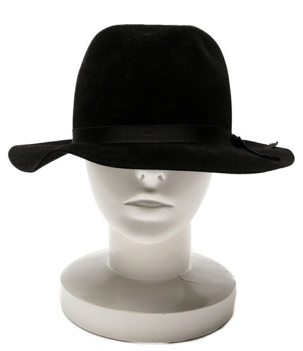 24 aw YOHJI YAMAMOTO POUR HOMME RABBIT FUR SOFT HAT B ラビットファーソフトハット ブラック 箱有 ヨウジヤマモトプールオム